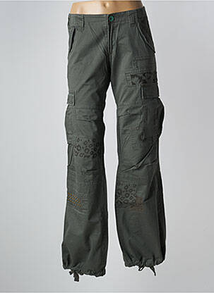 Pantalon cargo vert LOIS pour femme