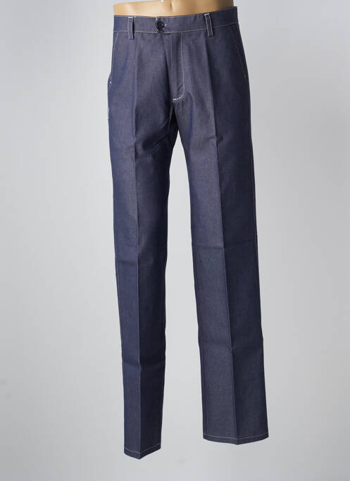 Pantalon droit bleu TIM BARGEOT pour homme