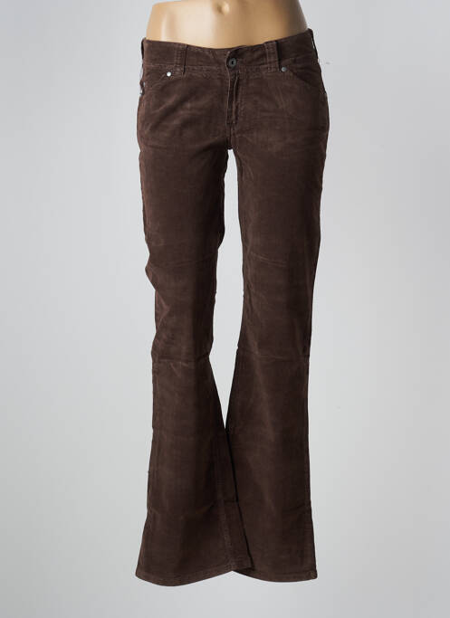 Pantalon flare marron LA BRIGADA INTERNACIONAL pour femme