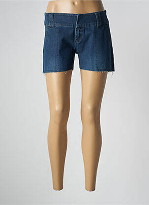 Short fermeture zippée sous rabat avec crochet taille basse bleu BE YOU K femme
