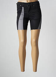 Short fermeture zippée sous rabat boutonné taille normale noir CHEAP MONDAY femme