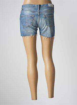 Short tissage denim taille basse bleu RWD femme
