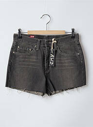 Short tissage denim taille normale gris RWD femme
