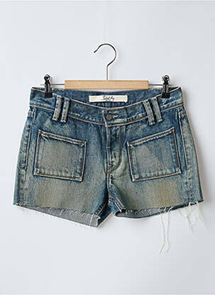 Short tissage denim taille normale bleu SCHOOL RAG femme