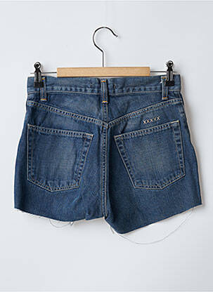 Short tissage denim taille haute bleu SCHOOL RAG femme