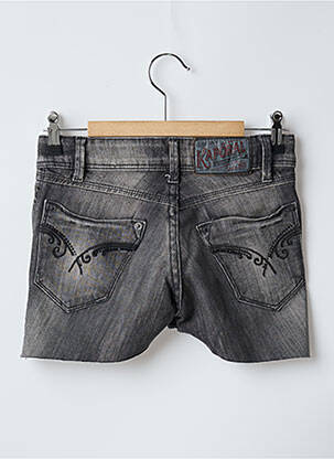 Short tissage denim taille basse gris KAPORAL femme