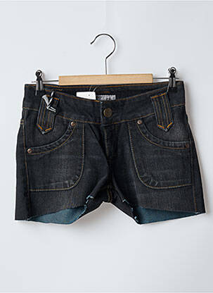 Short tissage denim taille basse noir LEE femme