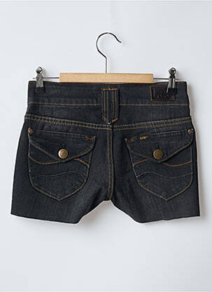 Short tissage denim taille basse noir LEE femme