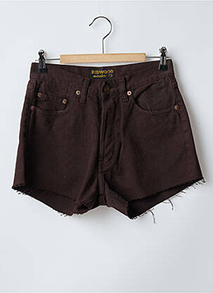 Short taille haute taille haute marron REDWOOD femme