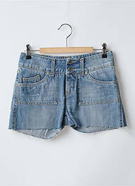 Short tissage denim taille basse bleu RWD femme