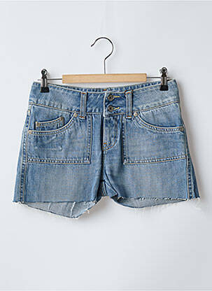 Short tissage denim taille basse bleu RWD femme