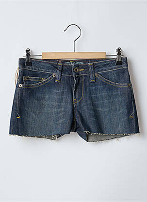 Short tissage denim taille basse bleu RWD femme