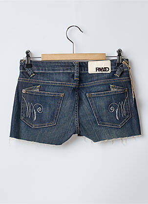Short tissage denim taille basse bleu RWD femme