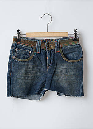 Short tissage denim taille basse bleu TEDDY SMITH femme
