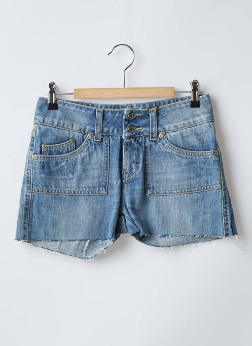 Short tissage denim taille basse bleu RWD femme