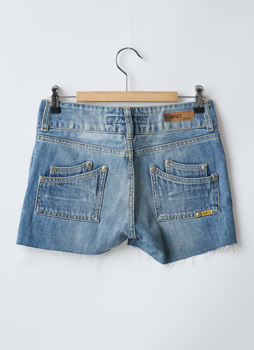 Short tissage denim taille basse bleu RWD femme
