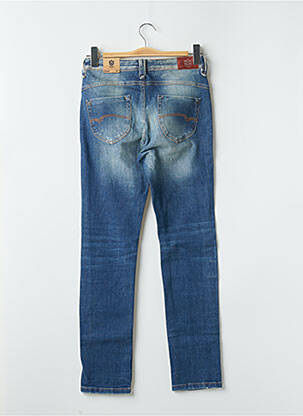 Jeans coupe slim effet usé délavé taille normale bleu FREEMAN T.PORTER femme