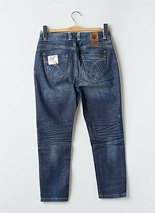 Pantacourt taille haute taille haute bleu FREEMAN T.PORTER femme