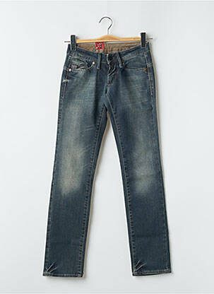 Jeans coupe droite stretch taille basse bleu G STAR femme