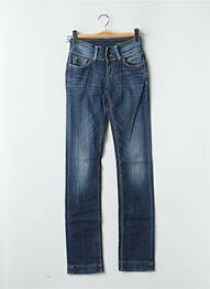 Jeans coupe droite taille haute taille haute bleu TEDDY SMITH femme