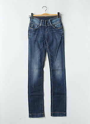 Jeans coupe droite taille haute taille haute bleu TEDDY SMITH femme