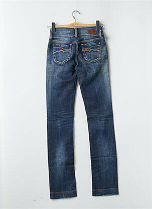 Jeans coupe droite taille haute taille haute bleu TEDDY SMITH femme