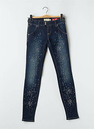 Jeans skinny taille normale taille normale bleu MET femme
