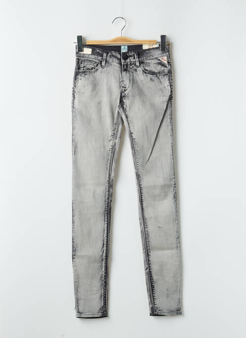 Jeans skinny gris REPLAY pour femme