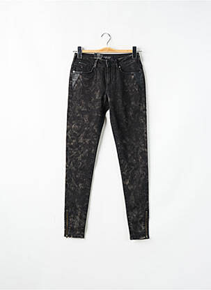 Jeans coupe slim taille basse taille basse noir MAISON SCOTCH femme