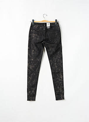 Jeans coupe slim taille basse taille basse noir MAISON SCOTCH femme