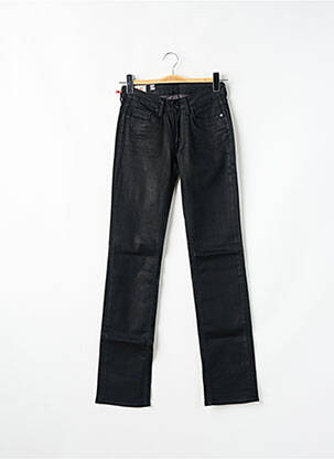 Jeans coupe droite stretch taille normale noir LE TEMPS DES CERISES femme