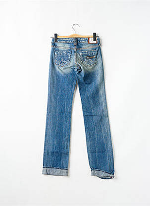 Jeans coupe droite stretch taille basse bleu LE TEMPS DES CERISES femme