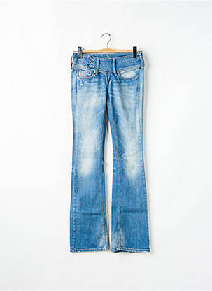 Jeans bootcut stretch taille basse bleu DIESEL femme