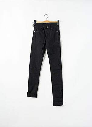 Jeans coupe slim stretch taille haute noir CHEAP MONDAY femme