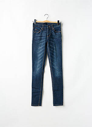 Jeans coupe slim stretch taille basse bleu CHEAP MONDAY femme