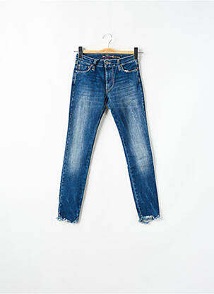 Jeans coupe slim stretch taille normale bleu PLEASE femme