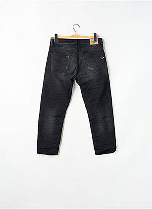 Jeans coupe slim effet usé délavé taille normale noir PLEASE femme