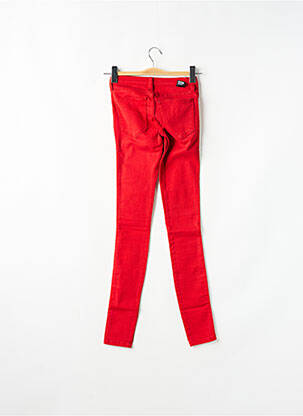 Jegging tissage denim taille basse rouge DR DENIM femme