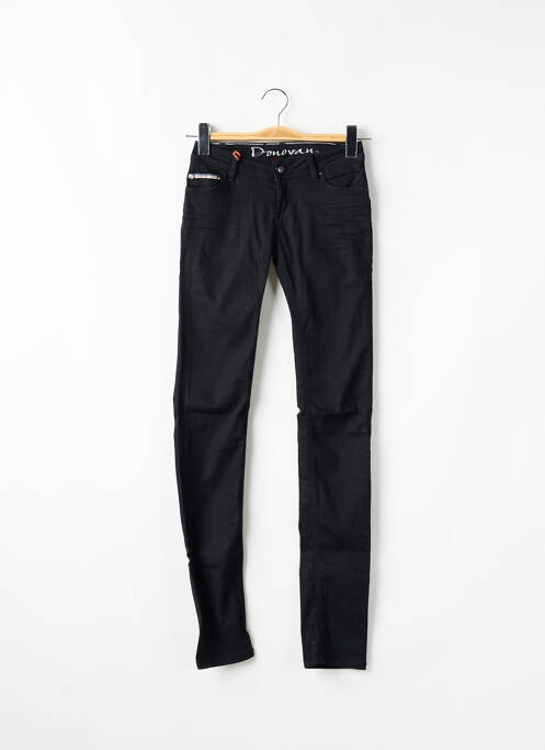Jeans skinny stretch taille basse noir DONOVAN femme
