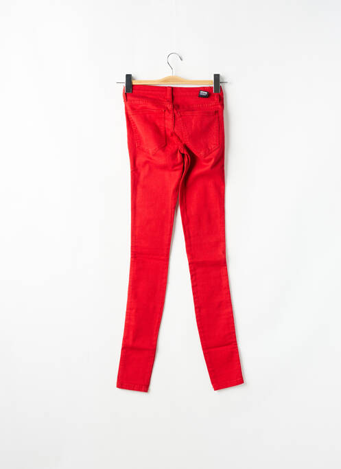Jegging tissage denim taille basse rouge DR DENIM femme