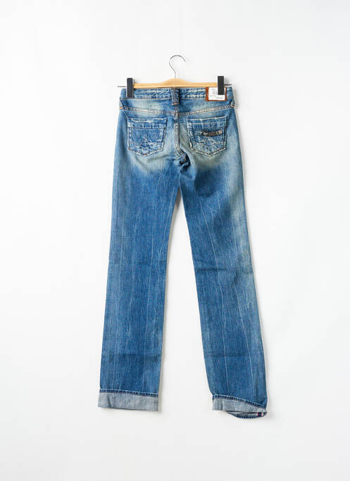 Jeans coupe droite bleu LE TEMPS DES CERISES pour femme