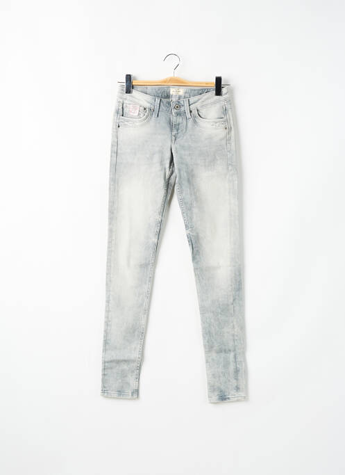 Jeans coupe slim gris PEPE JEANS pour femme