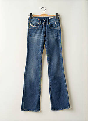 Jeans coupe droite poches bleu DIESEL femme