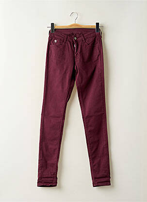Pantalon slim poches violet LE TEMPS DES CERISES femme