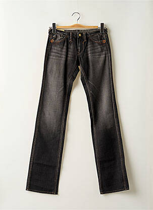 Jeans coupe droite poches gris LE TEMPS DES CERISES femme