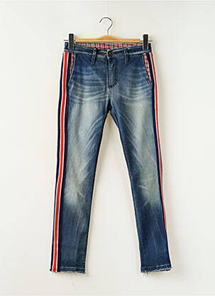 Jeans coupe slim poches bleu PLEASE femme