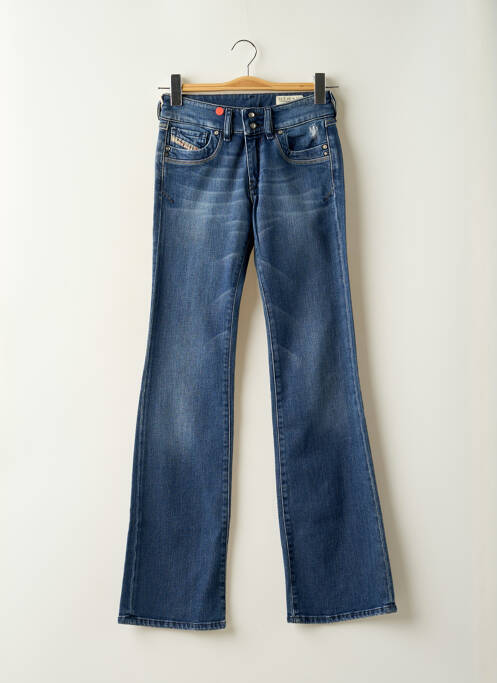 Jeans coupe droite poches bleu DIESEL femme