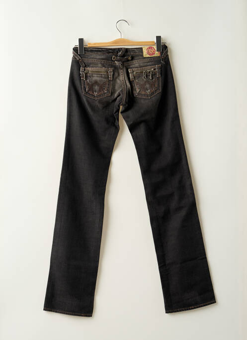 Jeans coupe droite gris LE TEMPS DES CERISES pour femme