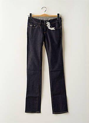 Jeans coupe slim tissage brut taille basse bleu G STAR femme