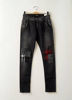 Jeans coupe slim stretch taille normale noir REPLAY femme
